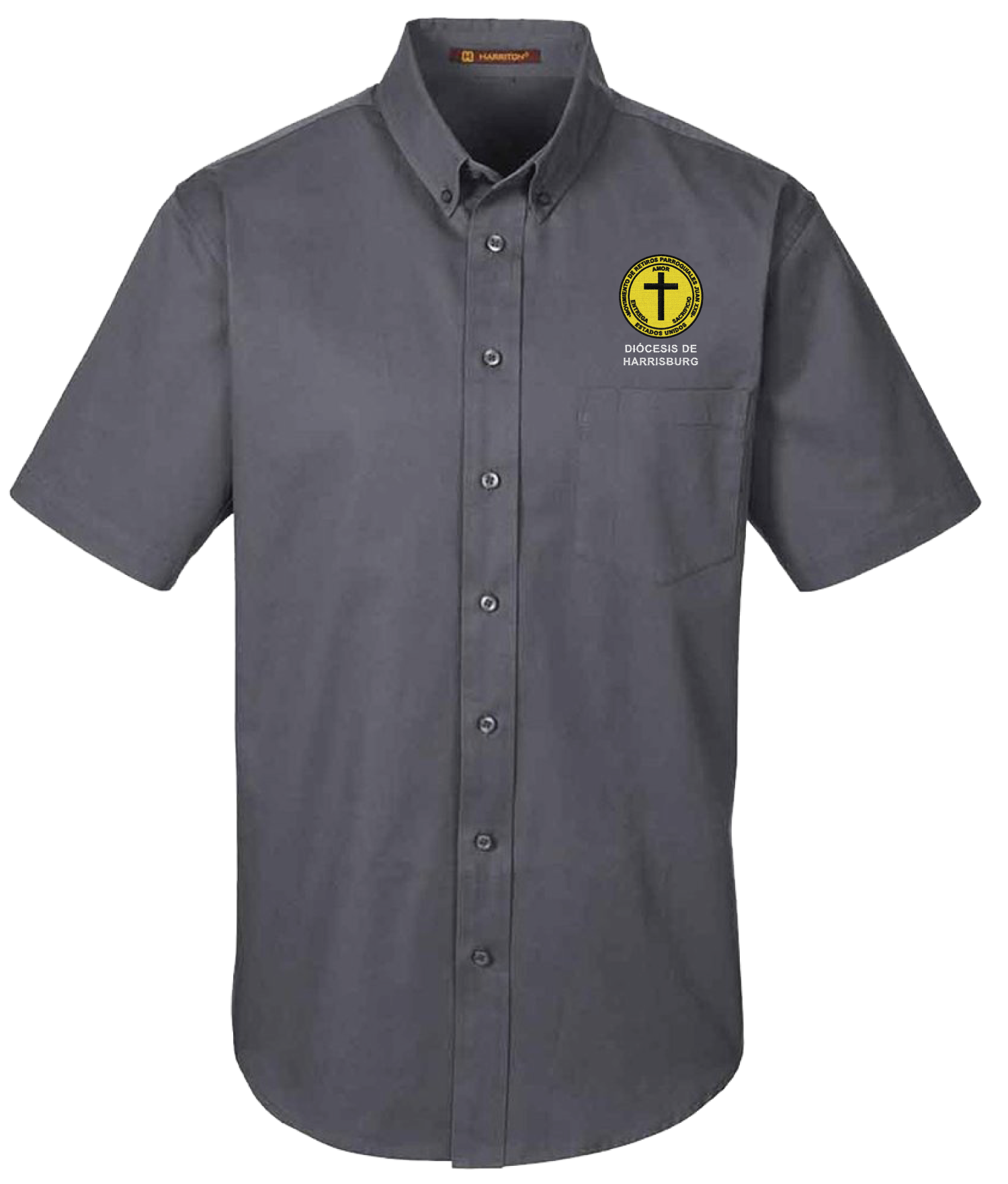 421-DressShirt-Mens Charcoal